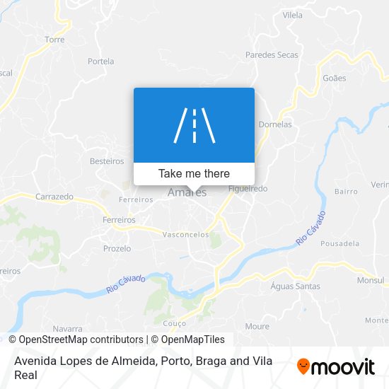 Avenida Lopes de Almeida mapa