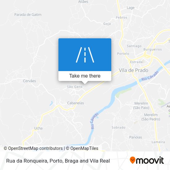 Rua da Ronqueira mapa