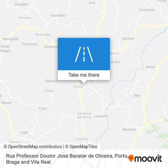 Rua Professor Doutor José Bacelar de Oliveira map