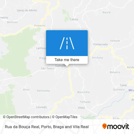 Rua da Bouça Real map