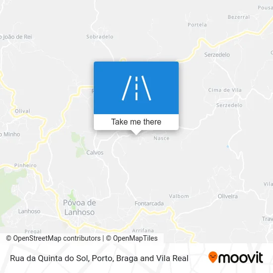 Rua da Quinta do Sol map