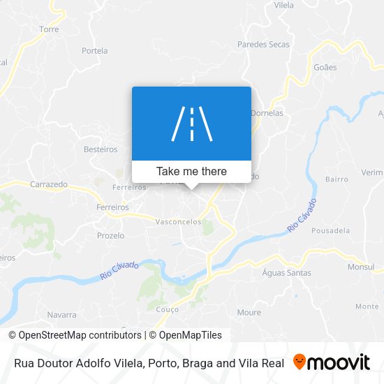Rua Doutor Adolfo Vilela map