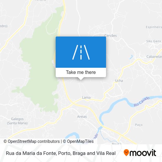 Rua da Maria da Fonte mapa