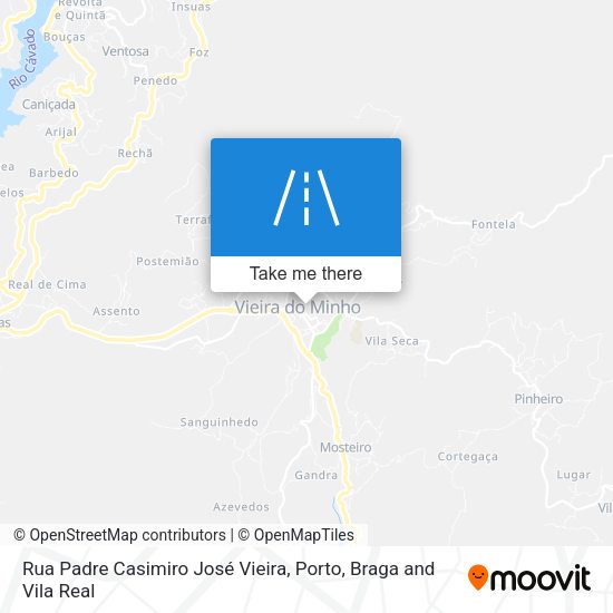 Rua Padre Casimiro José Vieira mapa