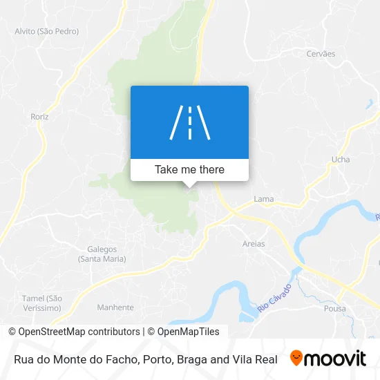 Rua do Monte do Facho map