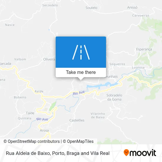 Rua Aldeia de Baixo map