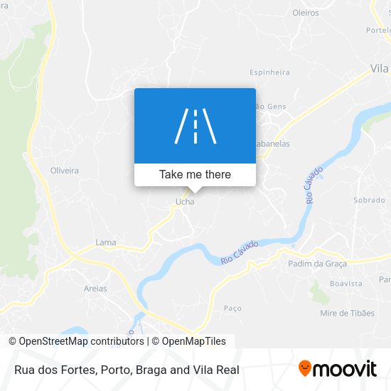 Rua dos Fortes mapa