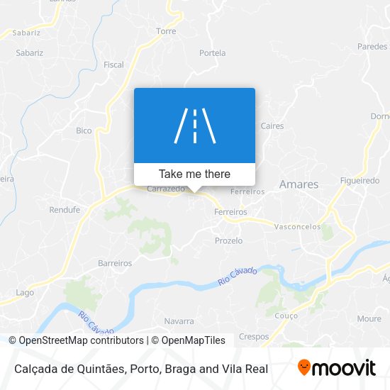 Calçada de Quintães map