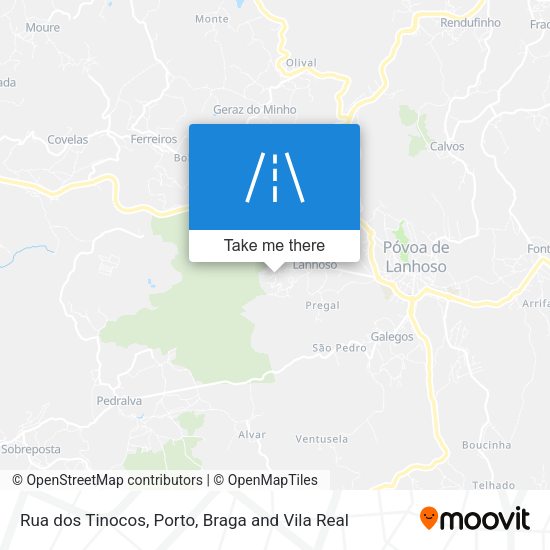 Rua dos Tinocos map