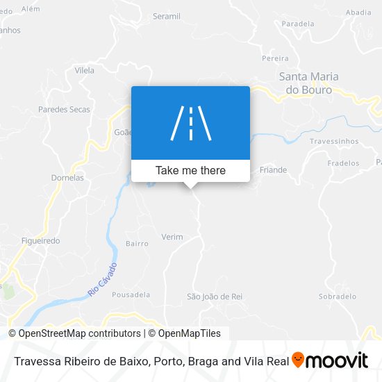 Travessa Ribeiro de Baixo mapa