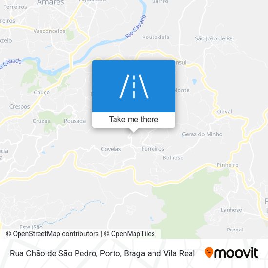 Rua Chão de São Pedro map