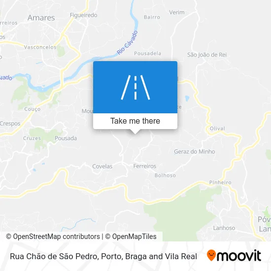 Rua Chão de São Pedro map