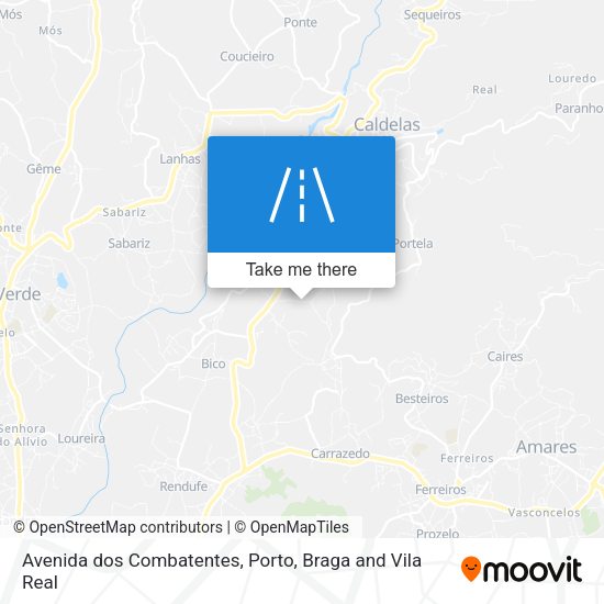 Avenida dos Combatentes mapa