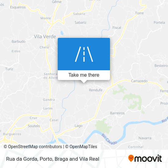 Rua da Gorda map