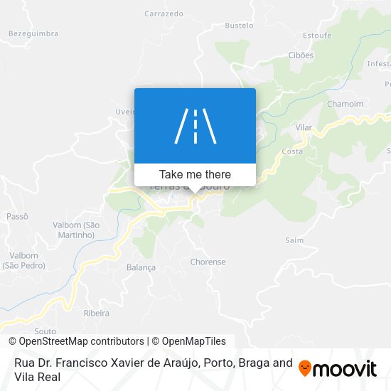 Rua Dr. Francisco Xavier de Araújo mapa