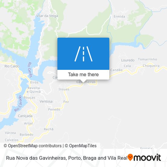 Rua Nova das Gavinheiras map