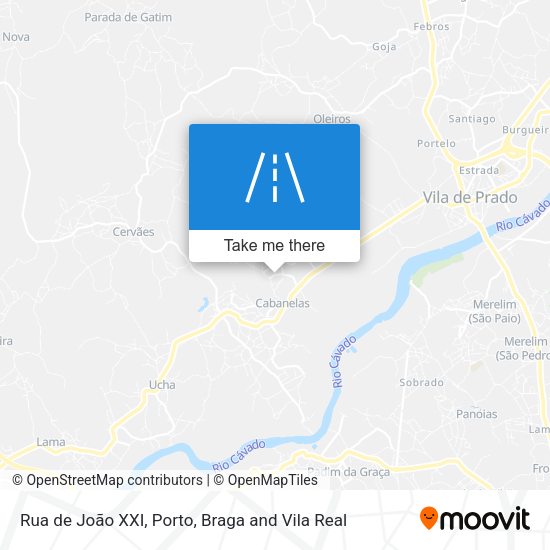 Rua de João XXI mapa
