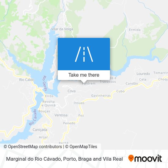 Marginal do Rio Cávado map