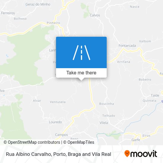 Rua Albino Carvalho mapa