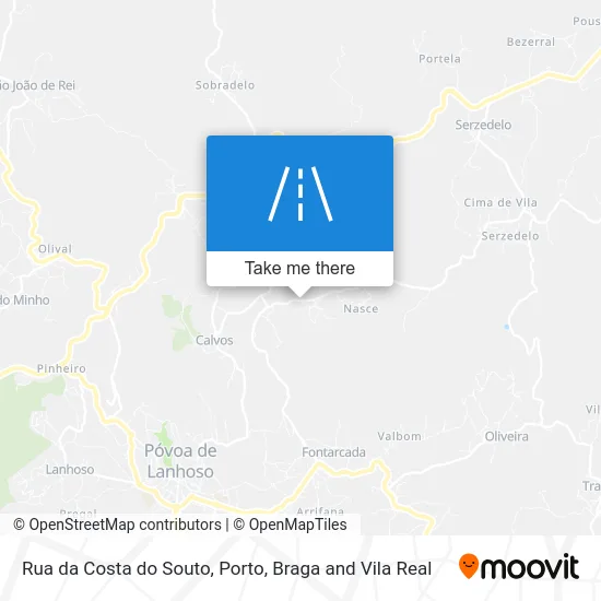 Rua da Costa do Souto map