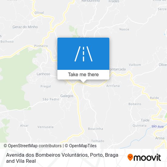 Avenida dos Bombeiros Voluntários mapa