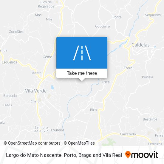 Largo do Mato Nascente mapa