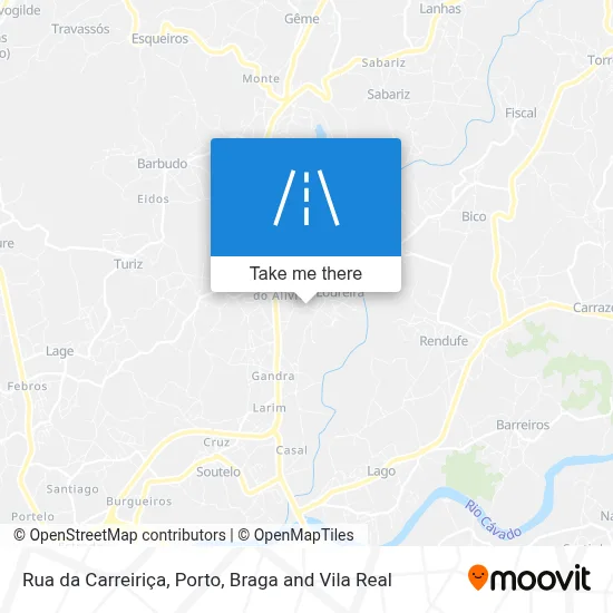 Rua da Carreiriça map