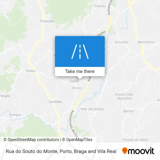 Rua do Souto do Monte map