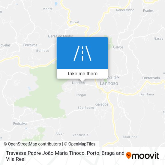 Travessa Padre João Maria Tinoco mapa