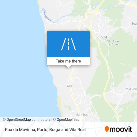 Rua da Movinha mapa