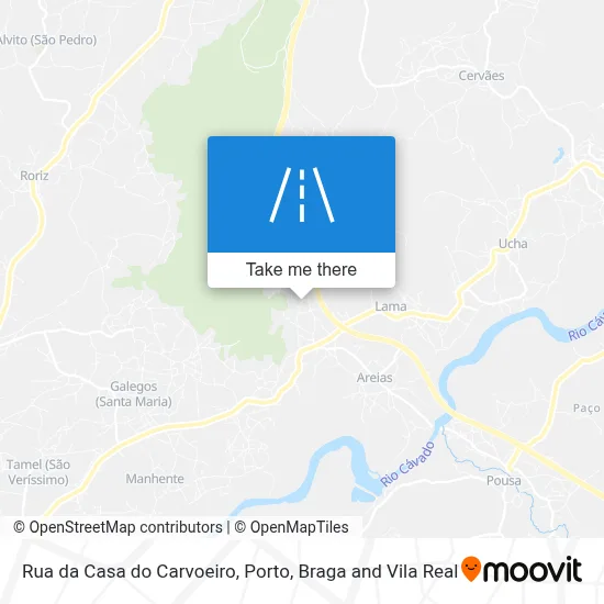 Rua da Casa do Carvoeiro map