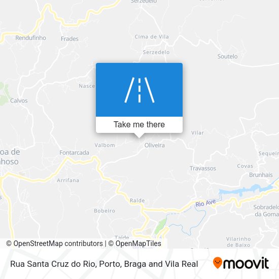 Rua Santa Cruz do Rio map