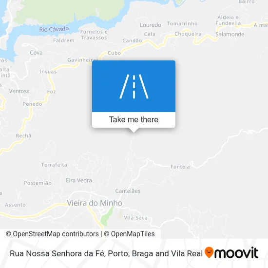 Rua Nossa Senhora da Fé map