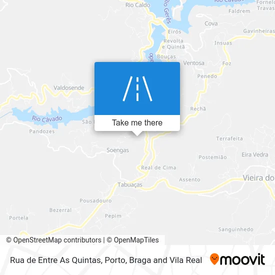 Rua de Entre As Quintas map