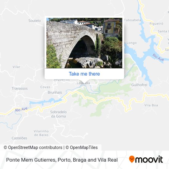 Ponte Mem Gutierres mapa