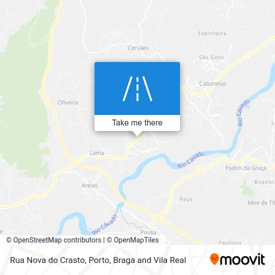 Rua Nova do Crasto map