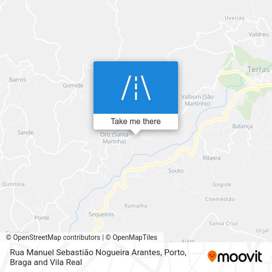 Rua Manuel Sebastião Nogueira Arantes map
