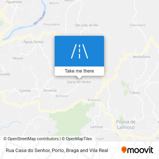 Rua Casa do Senhor mapa