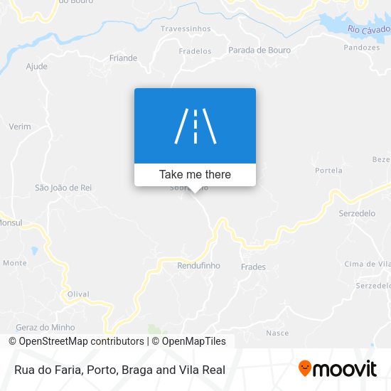 Rua do Faria mapa