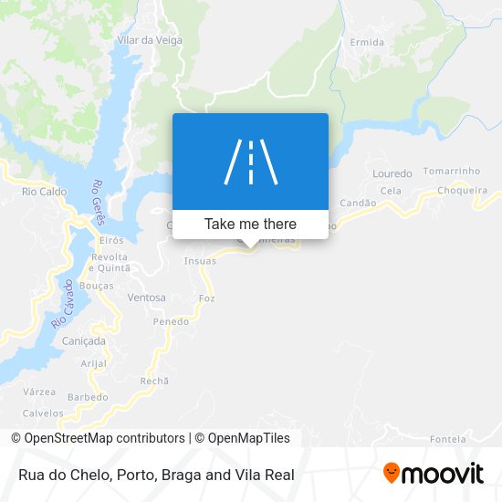 Rua do Chelo mapa
