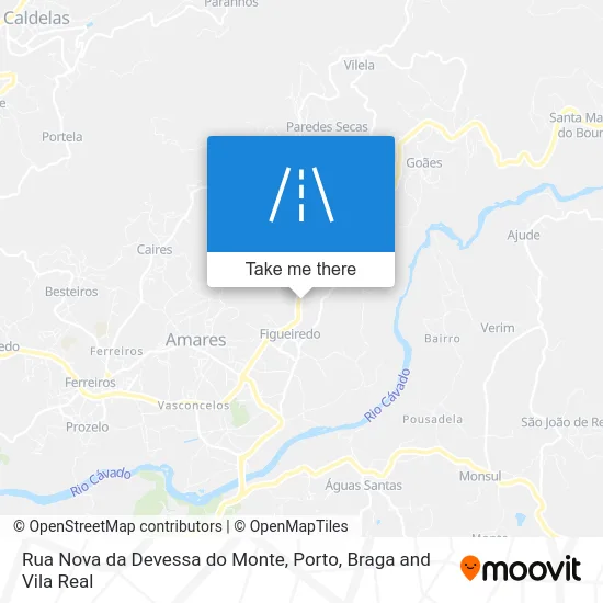 Rua Nova da Devessa do Monte map