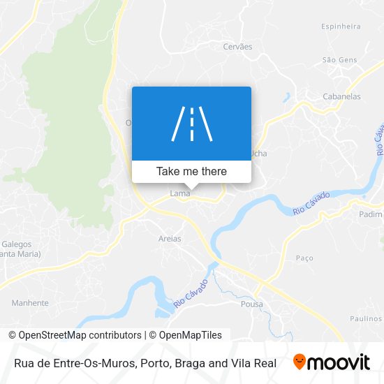 Rua de Entre-Os-Muros mapa