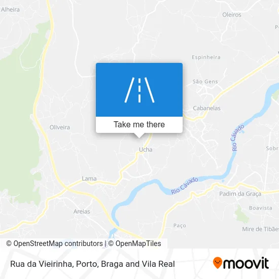 Rua da Vieirinha map