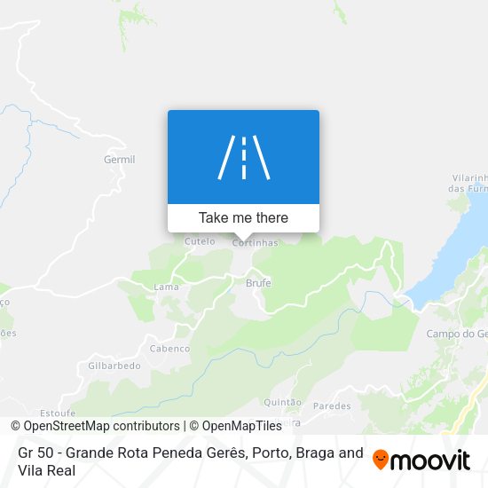 Gr 50 - Grande Rota Peneda Gerês map
