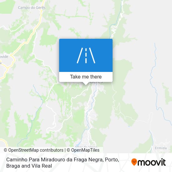 Caminho Para Miradouro da Fraga Negra mapa