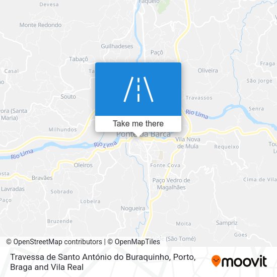 Travessa de Santo António do Buraquinho mapa