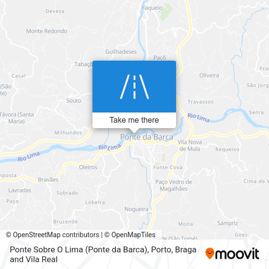 Ponte Sobre O Lima (Ponte da Barca) mapa