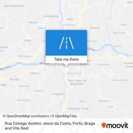 Rua Cónego Avelino Jesus da Costa map