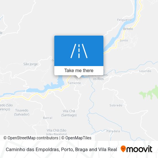 Caminho das Empoldras mapa
