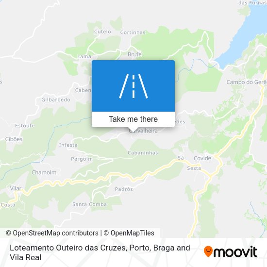 Loteamento Outeiro das Cruzes map